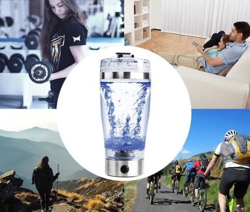 Electric Protein Shake Stirrer USB Shake Bottle Milk Coffee Blender Kettle Sports And Fitness Charging Electric Shaker Cup - Imagen 7