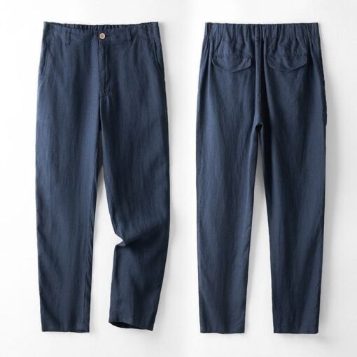 Linen Suit Men's Summer Sun Protection Loose Casual - Image 4